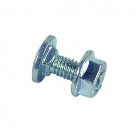 Boulon de cornière tête ronde collet carré réduit Zingué - 6 x 16 mm- Vendu par 200