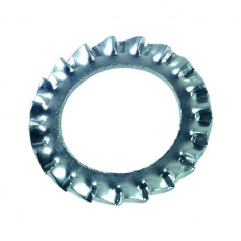 Rondelle éventail à dentures extérieures (AZ) DIN 6798 A Zingué - 27 mm