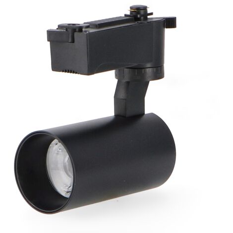Spot LED sur Rail Noir Bern 12W Monophasé 6000K - Ledme - LM3108