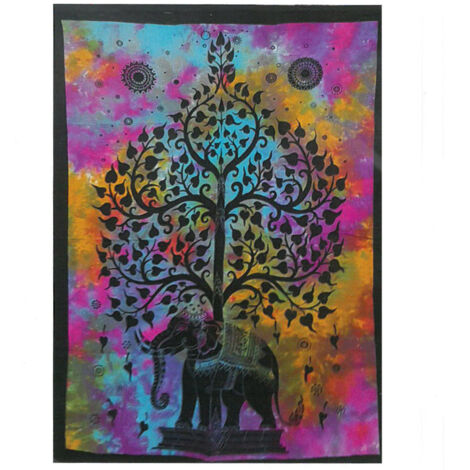 Décoration murale en coton - Arbre Éléphant- Vendu par 1 (1/3)