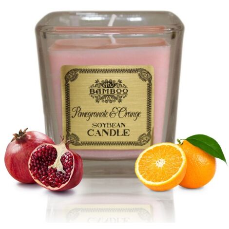 Bougie de soja - Grenade et orange- Vendu par 1 (1/4)
