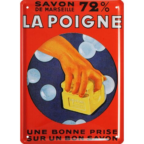 Plaque métal 29x29 29 x 29 cm un décor publicitaire style années 60