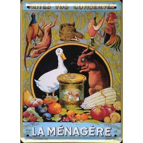 Plaque métal publicitaire 15x21cm bombée : Absinte Parisienne