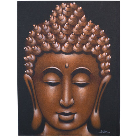 Peinture Buddah - Finition sable cuivré- Vendu par 1 (1/4)