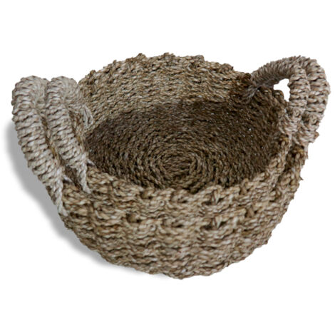 Panier en Jonc de Mer Naturel - Lot de 2- Vendu par 1 (1/4)