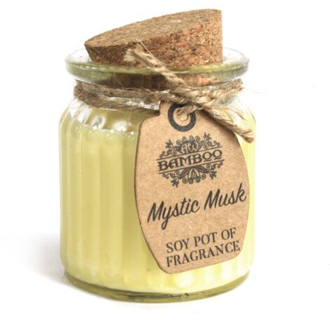 Pot de bougie parfumée au soja et musc mystique- Vendu par 1 (1/4)