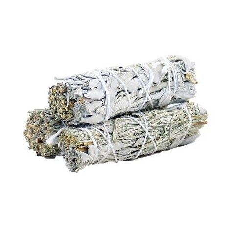 Smudge Stick - Sauge Blanche & Sauge Bleue 10cm- Vendu par 1 (1/2)