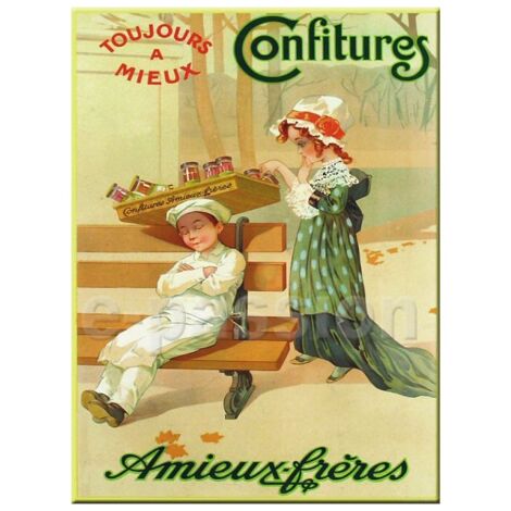Plaque Publicitaire émaillée Métal 30x40 Cm – Champagne Pommery, Neuve