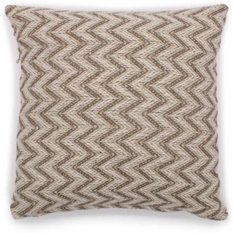 Housse de Coussin Classique - Chevrons Large Gris - 40x40cm- Vendu par 1