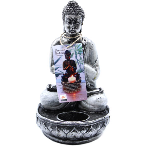 Bougeoir Bouddha - Blanc - Moyen- Vendu par 1 (1/4)