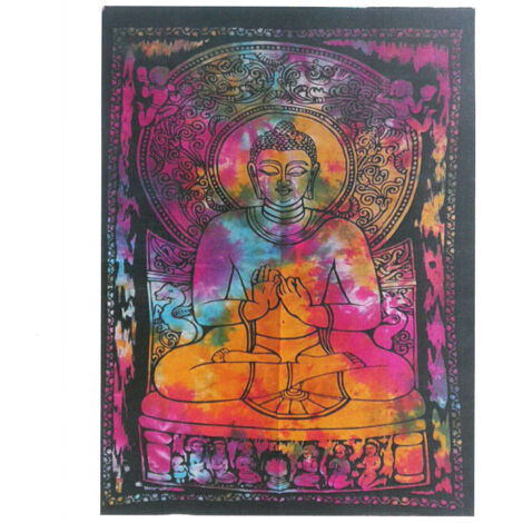 Décoration murale en coton - Bouddha paisible- Vendu par 1 (1/3)