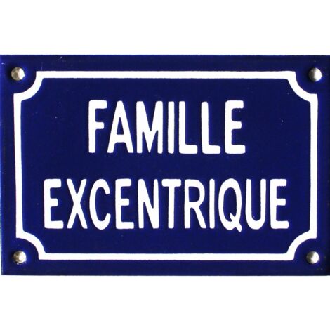 Plaque de rue émaillée humoristique : HOMME SUSCEPTIBLE
