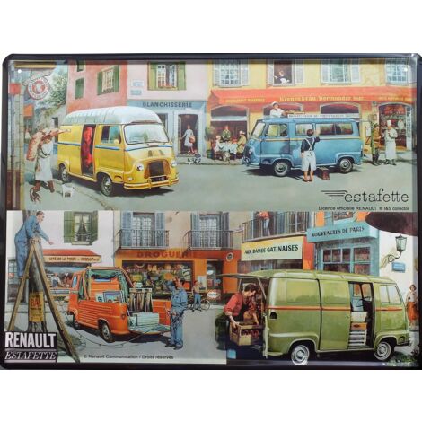 Plaque Métal Tôlée Vintage 20X30 CITROËN 2CV JOIR DE VIVRE Neuf NEWS Grih