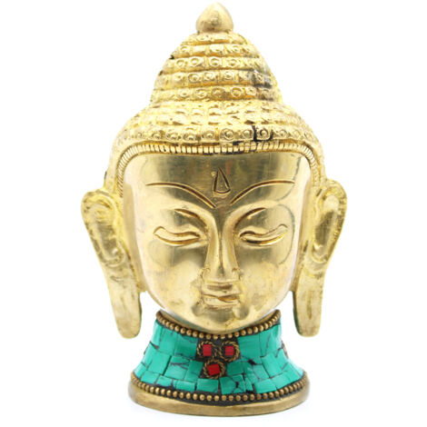 Figure de Bouddha en Laiton - Tête SM - 5 cm- Vendu par 1 (1/2)