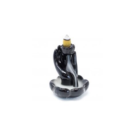 Brûle-encens à reflux - Main et fleur de lotus- Vendu par 1 (1/2)