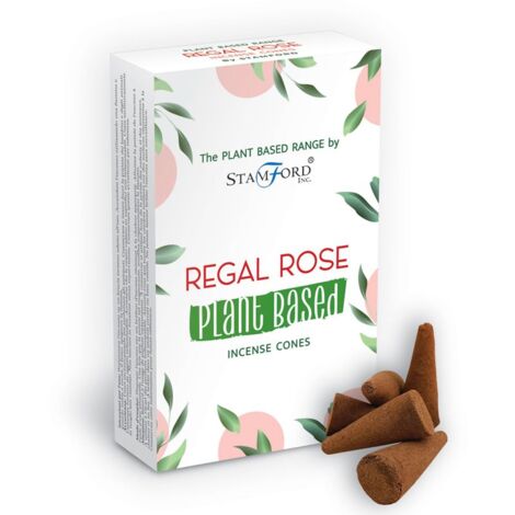Cônes d'encens à base de plantes - Regal Rose- Vendu par 1 (1/2)