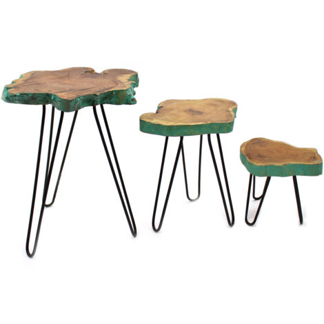 Ensemble de 3 supports pour plantes en bois Gamell - Greenwash- Vendu par 1 (1/4)