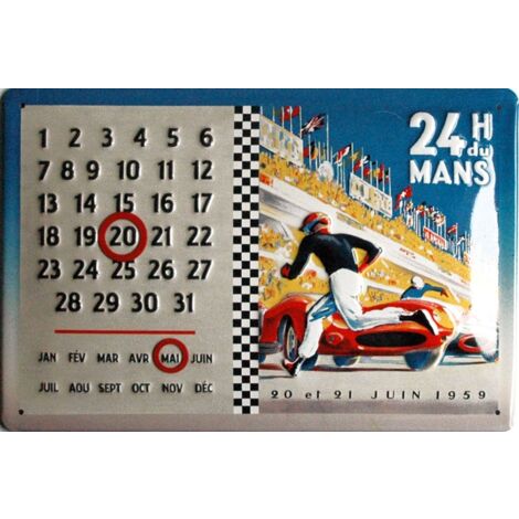 Calendrier Mural 2026 - 24h Le Mans