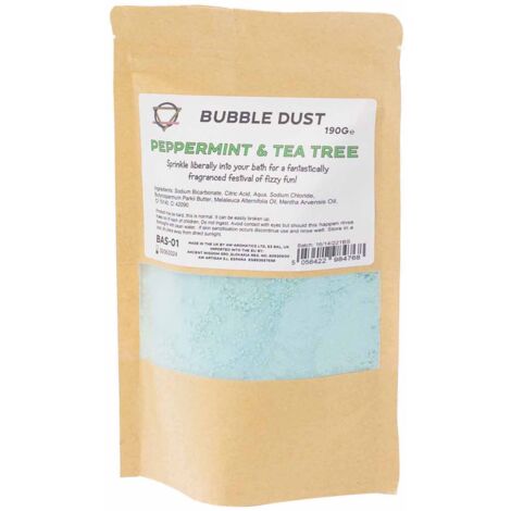 Poussière de bain à la menthe poivrée et à l'arbre à thé 200 g- Vendu par 1 (1/4)