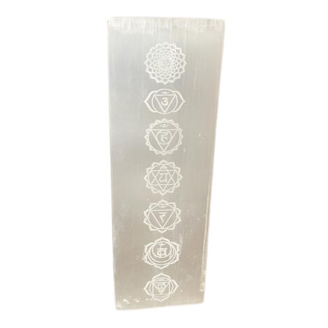 Lampe bloc de sélénite 25cm - Lampe Chakra- Vendu par 1 (1/4)