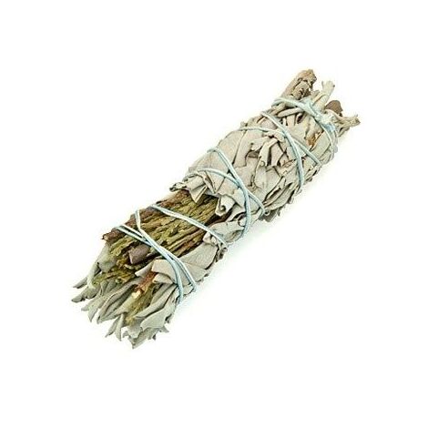 Smudge Stick - Sauge Blanche & Cèdre 10cm- Vendu par 1 (1/2)