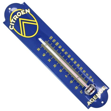 Grand Thermomètre Ancien émaillé Bombé 42cm - Publicitaire TERROT