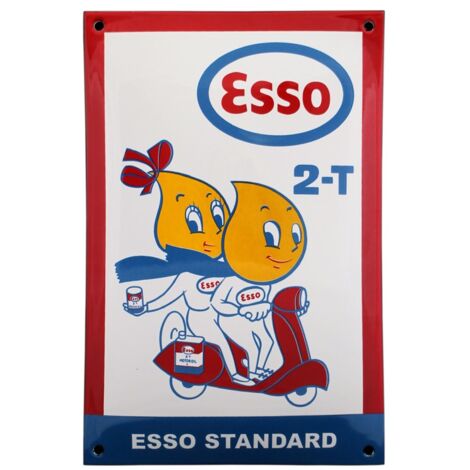 Plaque émaillée bombée - Pneus Goodrich - 30 x 20 cm