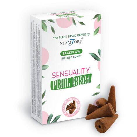 Cônes d'encens à contre-courant à base de plantes - Sensualité- Vendu par 1 (1/2)