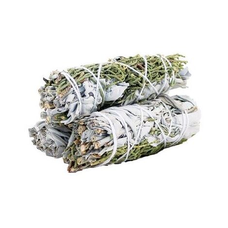 Smudge Stick - Sauge Blanche & Genévrier 10cm- Vendu par 1 (1/3)