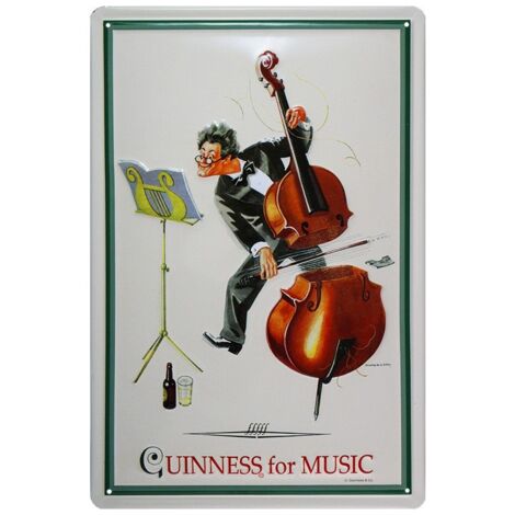 Plaque Publicitaire Métal Guinness | Planète Vintage