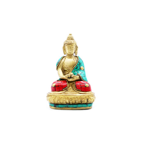 Figurine Bouddha en Laiton - Amitabha - 9,5 cm- Vendu par 1 (1/4)