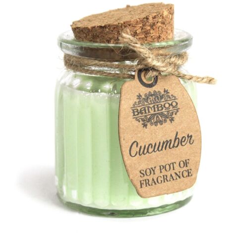 Pot de bougies parfumées au concombre et au soja- Vendu par 1 (1/4)