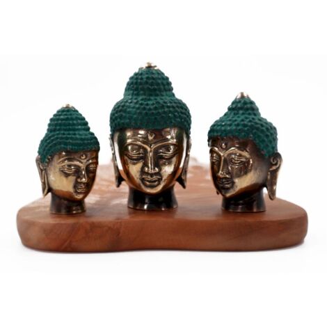 Lot de 3 - Têtes de Bouddha (tailles assorties)- Vendu par 1