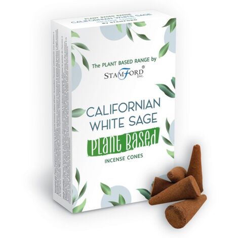 Cônes d'encens à base de plantes - Sauge blanche de Californie- Vendu par 1 (1/2)