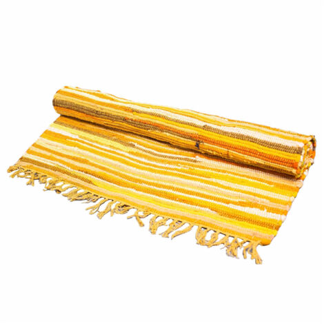 Petit Tapis Rag - 50x90cm - qualité premium - Oranges du lever du soleil- Vendu par 1 (1/4)