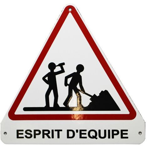 Plaque émaillée humoristique : TRAVERSÉE DE COCHONS