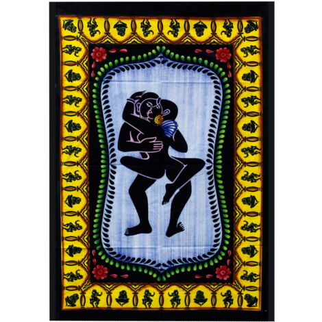 Art mural en coton brossé à la main - Kamasutra- Vendu par 1 (1/3)