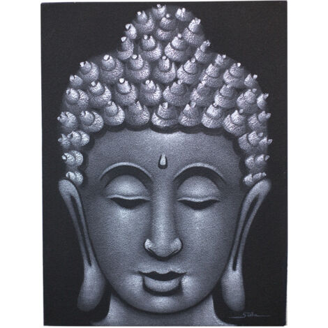 Peinture Buddah - Finition Sable Gris- Vendu par 1 (1/4)