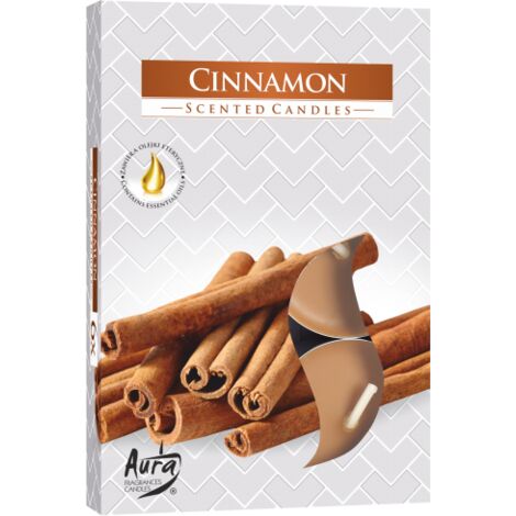 Coffret de 6 Bougies Chauffe-Plat Parfumées - Cannelle- Vendu par 1