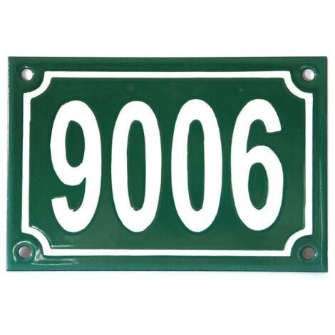 Plaque De Rue émaillée Bleue 10x15 Cm - Numéro 4a - Métal - Neuf