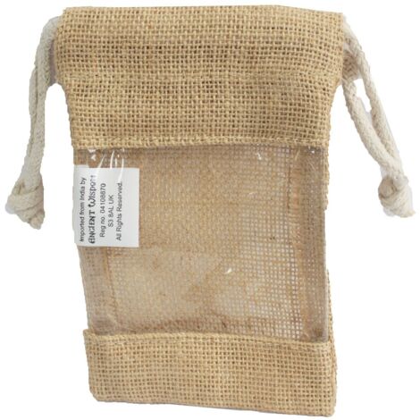 Petit - Sac à fenêtre en jute 16x10cm- Vendu par 1 (1/4)