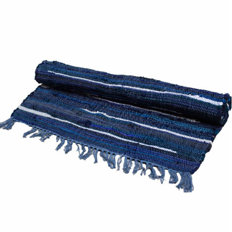 Petit Tapis Rag - 50x90cm - qualité premium - Gris Charbon- Vendu par 1 (1/4)
