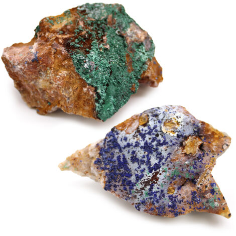 Spécimens minéraux - Azurite Malachite (environ 20 pièces)- Vendu par 1 (1/4)