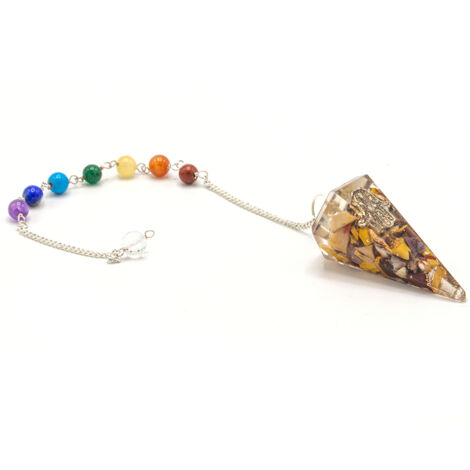 Pendule Chakra Pouvoir Orgonite - Hamsa- Vendu par 1 (1/2)