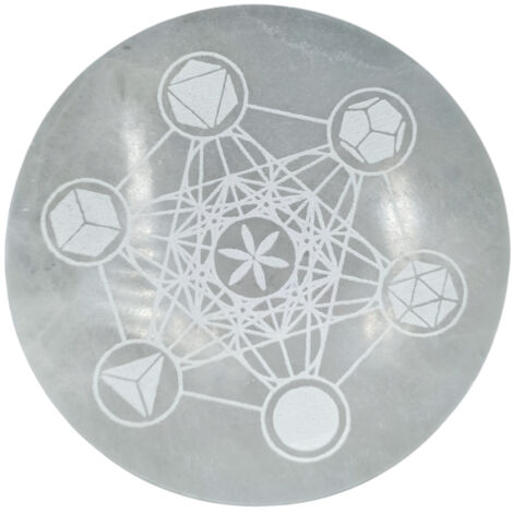 Grande Plaque de Chargement 18cm - Géométrie Sacrée- Vendu par 1 (1/3)