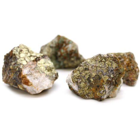 Spécimens minéraux - Chalcopyrite (environ 80 pièces)- Vendu par 1 (1/4)
