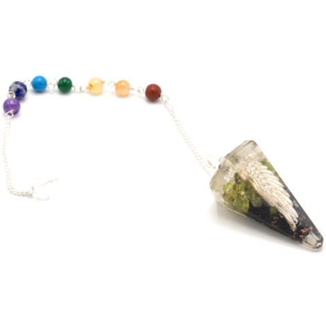Pendule Chakra Pouvoir Orgonite - Aile d'Ange- Vendu par 1 (1/3)