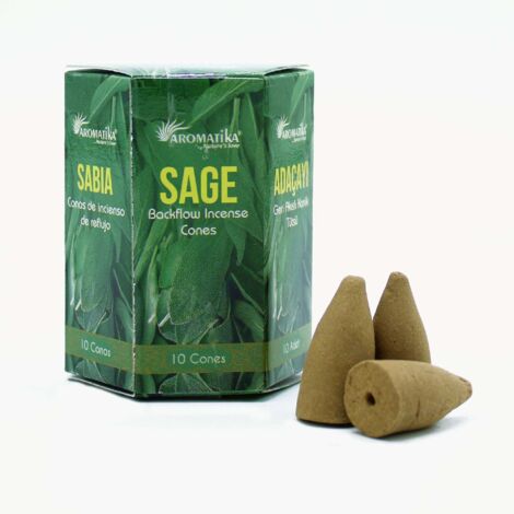 Encens Masala Backflow pack de 10 - Sauge- Vendu par 1 (1/2)