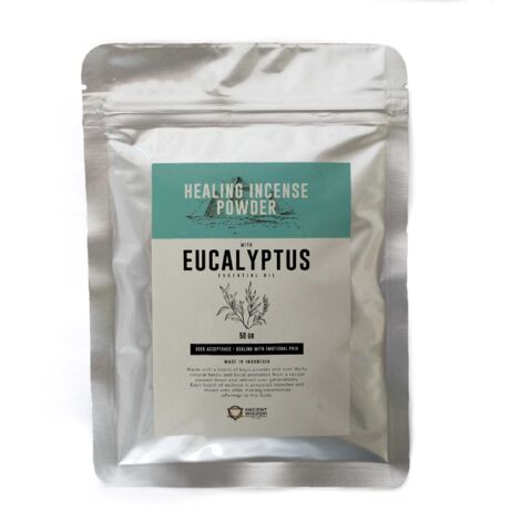 Poudre d'encens curative - Eucalyptus 50 g- Vendu par 1 (1/2)