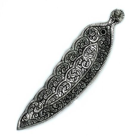 Porte-encens Bouddha en aluminium poli de forme longue 23 cm- Vendu par 1 (1/2)